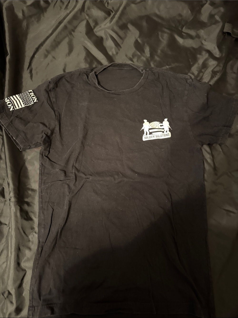 Men's Black Short Sleeve Logo Tee
